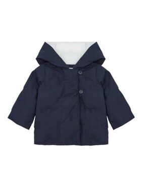 Bonpoint Navy Quilted Cherry Jacket 18 Months